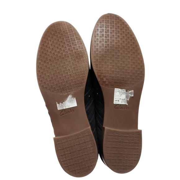 Clarks Womens Trish Bell Suede Studded Slip On Heel Booties Shoes Sz 10M - Picture 9 of 13